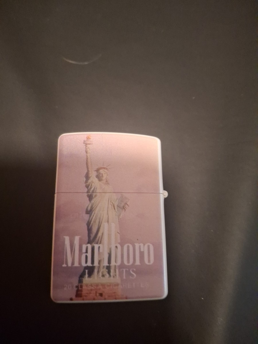 Marlboro Statue Of Liberty Flip Top Wick Lighter | eBay