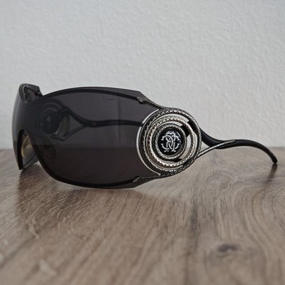 Roberto Cavalli Opale 463S Womens Oversized Shield Mask Sunglasses Made in Italy