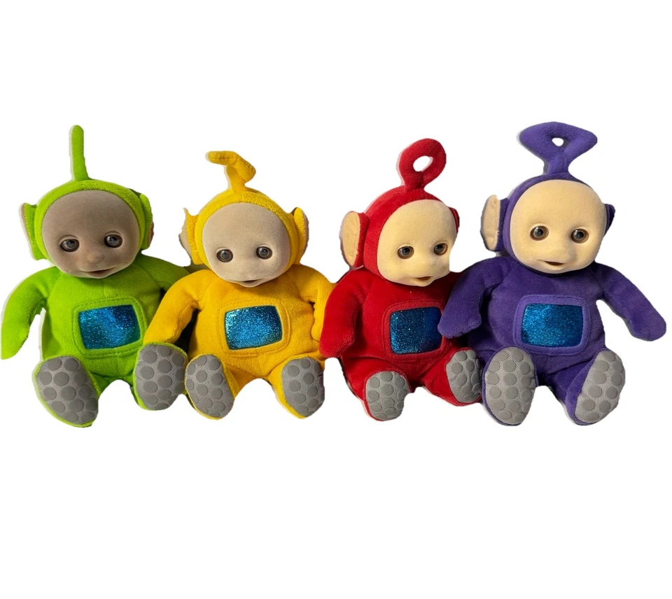 Огромный лот винтажных плюшевых телепузиков 1998 Eden Po, Laa Laa, Dipsy & Tinky Winky 6 дюймов - Изображение 2 из 4