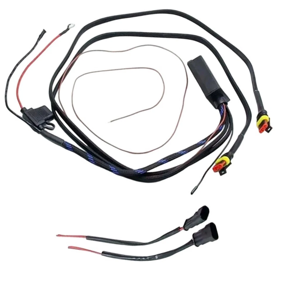 LED Fog Harness Relay Switch Cable For Night Riding Spotlight And Fog Control - Image 2 of 4