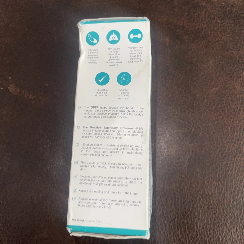 Устройство для Расширения Легких Air Physio Mucus Clearance НОВОЕ Запечатанное с Коробкой - Изображение 2 из 4