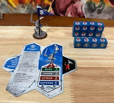 Sir Gilbert Jandar Flag Bearer Heroscape Crest of the Valkyrie missing d20 bag