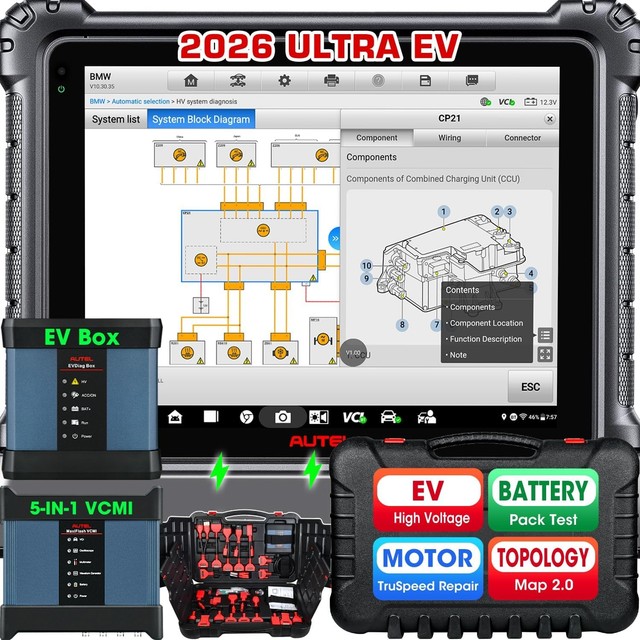 Autel MaxiSYS Ultra EV diagnostic Scanner 2026 EV Ver. of Ultra S2 Programme ECU