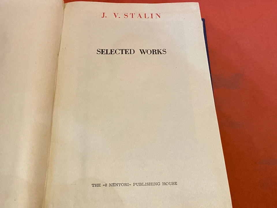 SELECTED WORKS 1959 J. STALIN VINTAGE ALBANIAN BOOK ENGLISH - Image 2 of 4