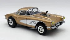 RARE 1 of 414 1/18 1961 Chevy Corvette Gasser "Fugitive Vette" Lmtd Ed, ACME
