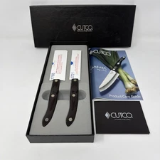 Cutco 2 piece #1768 & #3721 Table Knife & Spreader Used W/Box Engraved