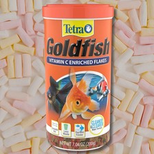 Goldfish Flakes Balanced Diet Fish Food 7.06 oz Nutritious Aquarium Feed