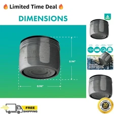 Kitchen Sink Aerator Brushed Nickel 0.5 GPM 6-Pack for Water Saving Conserve