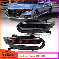 Full Red Devil Eye LED Headlights For Honda Accord 10Th Gen 2018-2022 Head Lamps