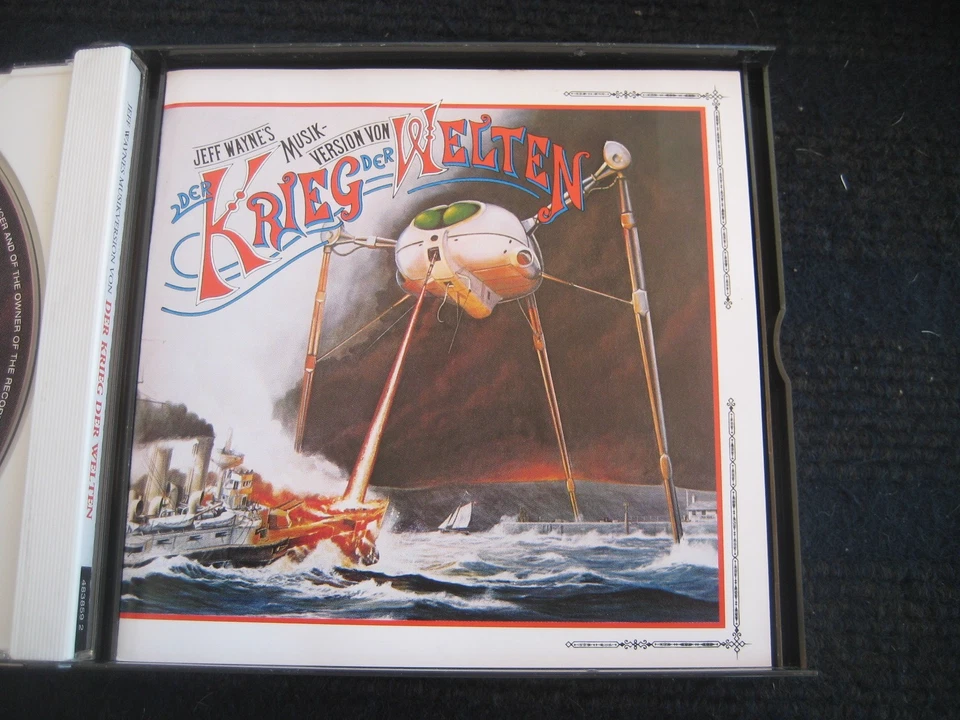 2CD JEFF WAYNE Der Krieg der Welten Deutsche Originalversion Curd Jürgens  Neuw. - Bild 3 von 4