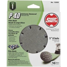 Shop Smith 10Pk 5" 40G Sand Disc