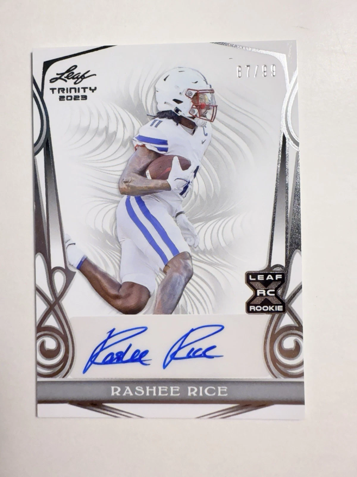 Rashee Rice Leaf Trinity Autographs #BARR1 Base
