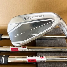 TAYLORMADE Qi IRONS 7 PC SET #5-PW, AW KBS MAX MT 85 STEEL STIFF *OPEN BOX* 2610