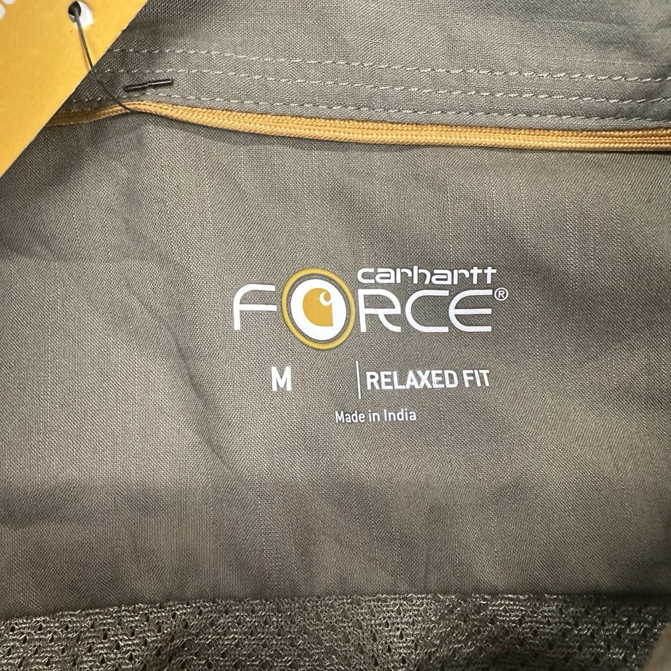 Camisa Carhartt Force Ridgefield Para Hombres M Calce Relajado Rompemanchas Ropa de Trabajo Ventilada Foto 3 de 4