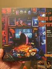 House of Horrors and Scary Movies 1000 Piece Jigsaw Puzzle New Factory Sealed 