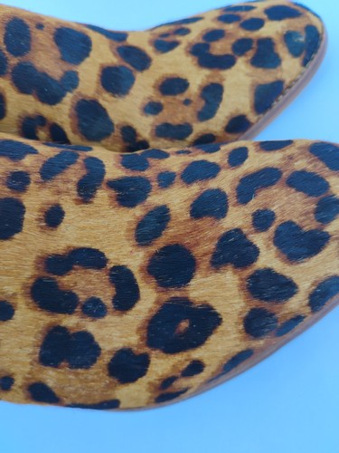 Madewell The Harper Mule in Leopard Calf Hair Women’s Size 8 Bootie Heels 3" - Picture 21 of 24
