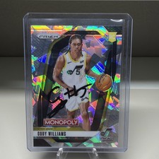 2024-25 Panini Prizm Monopoly - Cody Williams #35 Ice Prizm (RC) IP AUTOGRAPH