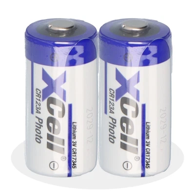 XCELL 2x CR123A DL123A Batterien 3V CR17345 Ultra Lithium Foto lose