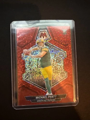 2024 Panini Mosaic - Rookies Michael Pratt #400 Red Sparkle Prizm (RC)