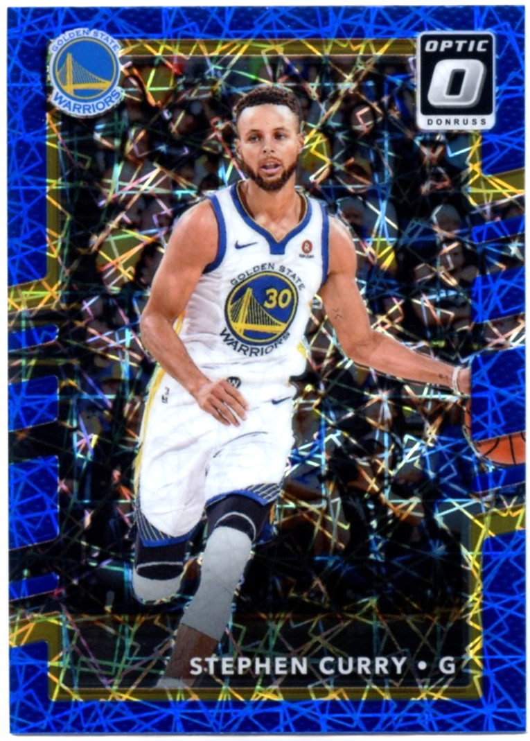2017-18 Donruss Optic Blue Velocity Stephen Curry  *GOLDEN STATE WARRIORS*