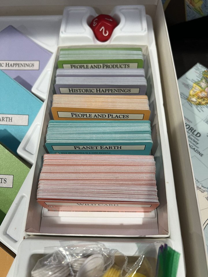 Vintage 1987 National Geographic Global Pursuit Board Game Complete eBay