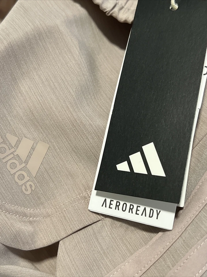 ADIDAS Pacer 3-Stripes Woven  Brown 3” Shorts Size M - Image 4 of 4