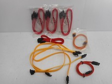 Lot of 10 Serial ATA and 3 SATA Computer Connection Cables Various Lengths