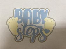 Baby Steps Die Cut Scrapbooking Embellishment