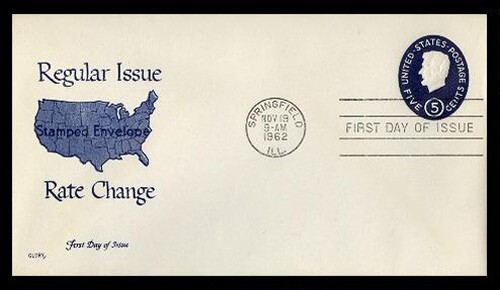 U544 5c ABRAHAM LINCOLN ENVELOPE FDC - GLORY