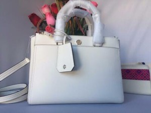 tory burch robinson small double zip leather tote