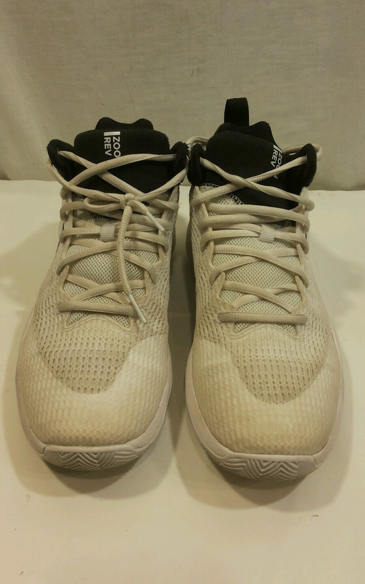 Nike Zoom Rev Sneakers Shoes Mens TB Basketball  White Black 922048-100 Size‎ 9 Size 9 - Nike Zoom Rev TB White for sale online | eBay main image 4