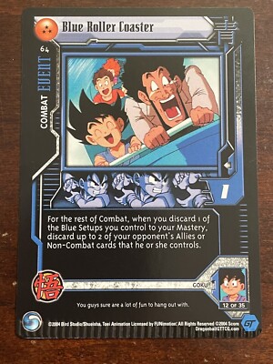 Dragon Ball GT LOST EPISODES MISPRINT Blue Roller Coaster LIMITED DBZ Score CCG
