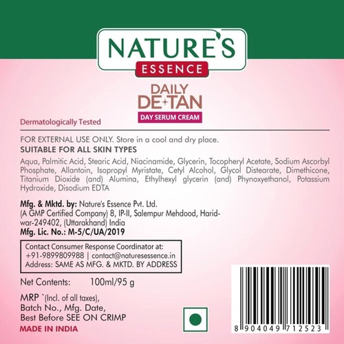 NATURE'S ESSENCE Daily De-Tan Day Serum Cream, 100 g - Picture 6 of 6