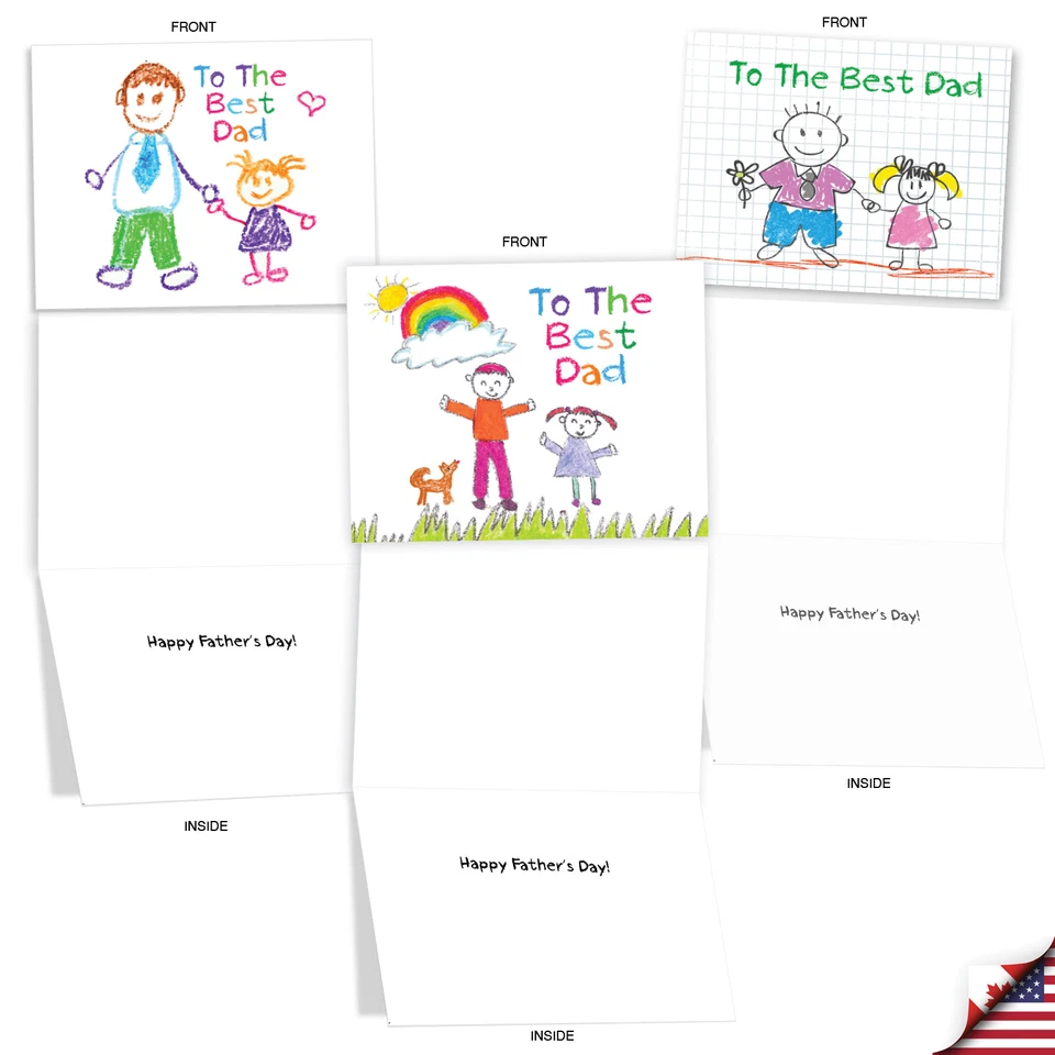 20 Cuadernos del Día del Padre Asst'd 4x5,12" con Env.(10 diseños) Love You Daddy Foto 4 de 4