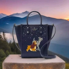 Disney X Kate Spade New York Lady & Tramp Dog Mini Tote Purse Bag Crossbody KS11