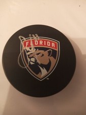Samuel Montembeault Florida Panthers Puck Signed Autograph Auto Canadiens Coa