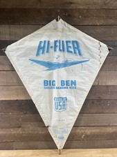 Vintage NOS Hi-Flier Bridle String Paper Kite Big Ben
