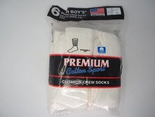 6x Boys Full Tube Socks Fits Sock Sz 3-9 USA Made