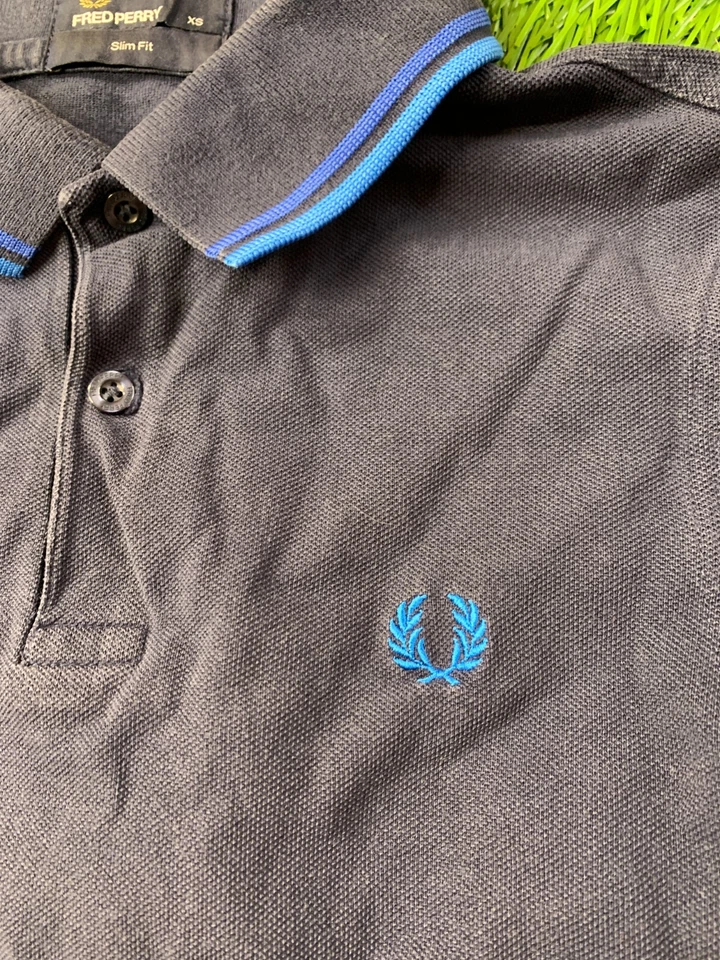 FRED PERRY ORIGINAL SLIM MEN CASUAL SHORT SLEEVE POLO SHIRT JERSEY SIZE XS - Image 3 of 4