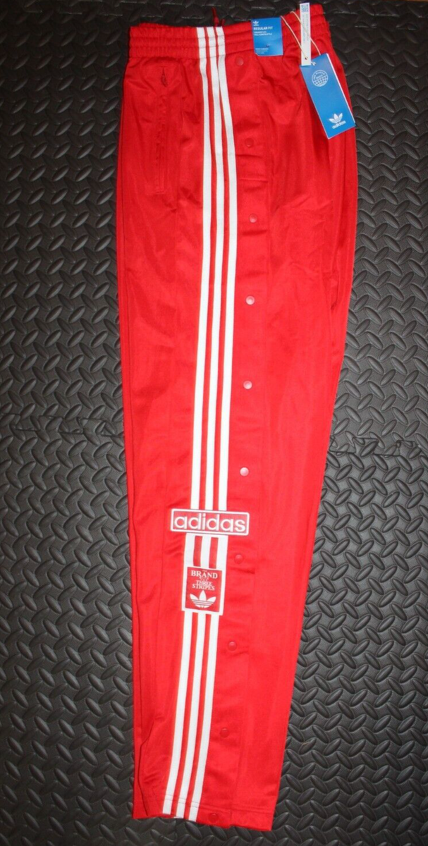 NEW MENS ADIDAS ORIGINALS ADIBREAK BUTTON TRACK PANTS ~SIZE NEW MENS ADIDAS ORIGINALS ADIBREAK BUTTON TRACK PANTS ~SIZE