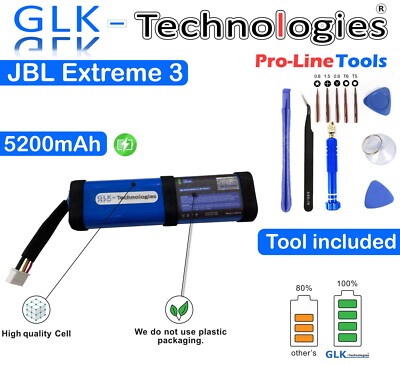 GLK-Technologies Akku für JBL Xtreme 3 Lautsprecher 5200mAh TOP  Qualität
