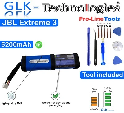 GLK-Technologies Akku für JBL Xtreme 3 Lautsprecher 5200mAh TOP Qualität