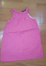 Girl Size 6 Pink White Polka Dot Rugged Bear Dress