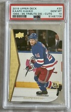 Kaapo Kakko 2019-20 Upper Deck 94-95 Tribute Die Cut Rookie RC PSA 10 Pop 3