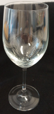 6 CLEAR CRYSTAL 8 OZ WINE GLASSES 8'' HIGH CHARDONNAY/ZINFANDEL/RED WINE