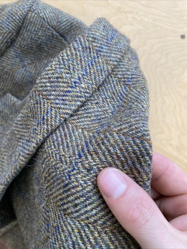 HARRIS TWEED Men’s (38R) 2 Piece Jacket + Waistcoat Check Herringbone Suit EWM - Picture 20 of 21
