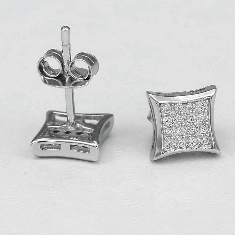 BRILLIANT STERLING SILVER EARRINGS S SILVER BRILLIANT STERLING SILVER EARRINGS S SILVER