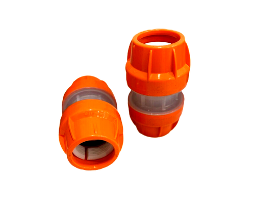 DURA-LINE CLEAR-LOCK 2" ORANGE COUPLER - LOT OF 2 - Picture 3 of 3