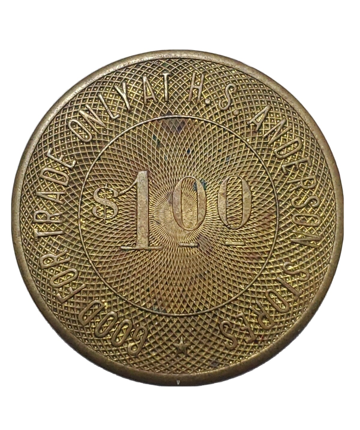 Westwood, CA Trade Token: H.S. Anderson GF $1.00 Trade Only At H.S.A. Stores