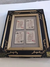 Vintage Alco Industries Shadow Box Playing Cards  NEW
